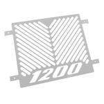 ZIEGER Kühlerabdeckung ohne Seitenabdeckung kompatibel mit Yamaha VMAX Logo silber