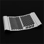 ZIEGER Kühlerabdeckung kompatibel mit Benelli Leoncino 800 Design Logo silber