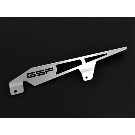 Kettenschutz kompatibel mit Suzuki GSF 600 Bandit Logo silber