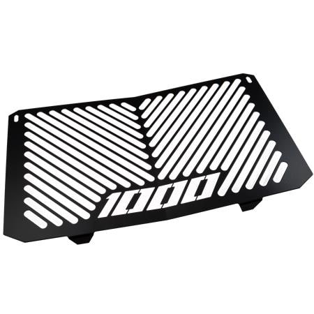 ZIEGER Kühlerabdeckung ohne Seitenabdeckung kompatibel mit Yamaha FZ1 Design Logo schwarz