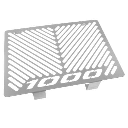 ZIEGER Kühlerabdeckung kompatibel mit Honda CBF 1000 Design Logo silber