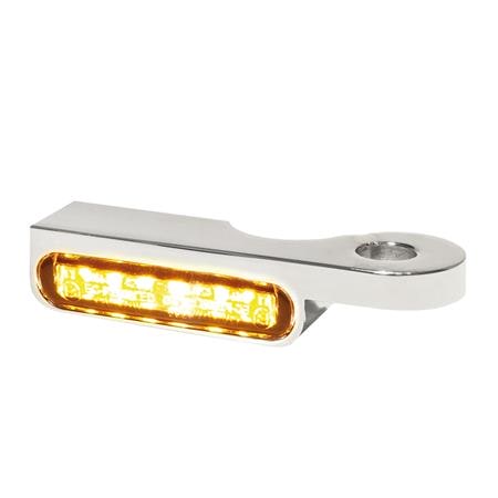 LED Armaturen Blinker kompatibel mit Harley Davidson Softail bis BJ 2014 silber