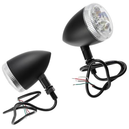 Universal Motorrad LED-Blinker Prisma mit Rück- und Bremsbeleuchtung