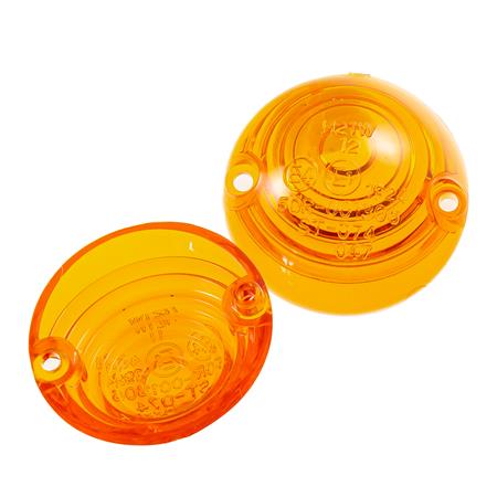 Ersatzgläser für Lenkerendenblinker Ochsenaugen orange Ø 44 mm E-geprüft