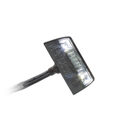 LED-Kennzeichenbeleuchtung Blade schwarz E-geprüft inkl. Halter zur Befestigung von Kennzeichenbeleuchtung