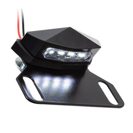 LED Kennzeichenbeleuchtung Diamond schwarz inklusive Halter zur Befestigung von Kennzeichenbeleuchtung
