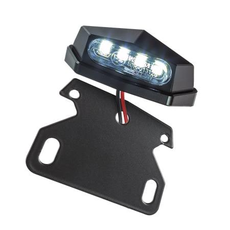 LED Kennzeichenbeleuchtung Vento schwarz inkl. Halter zur Befestigung von Kennzeichenbeleuchtung