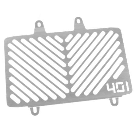 ZIEGER Kühlerabdeckung kompatibel mit Husqvarna Vitpilen 401 Logo silber