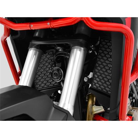 ZIEGER Pro Kühlerabdeckung kompatibel mit Honda CRF 1100 L Africa Twin schwarz