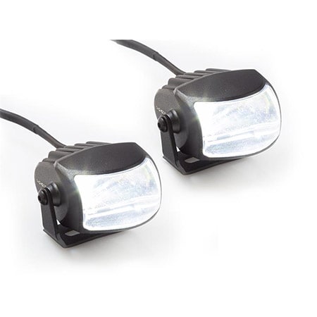 LED Fernscheinwerfer HI-Beam mit Halterung Paar, matt schwarz