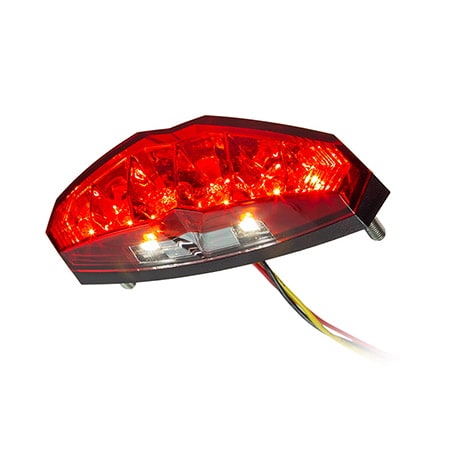 KOSO LED Rücklicht - Infinity mit Kennzeichenbeleuchtung - E-geprüft rot