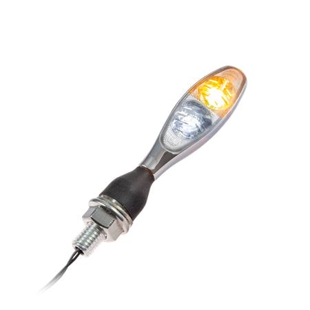 Kellermann LED Blinker mit Positionsleuchte zugelassen für vorne chrom