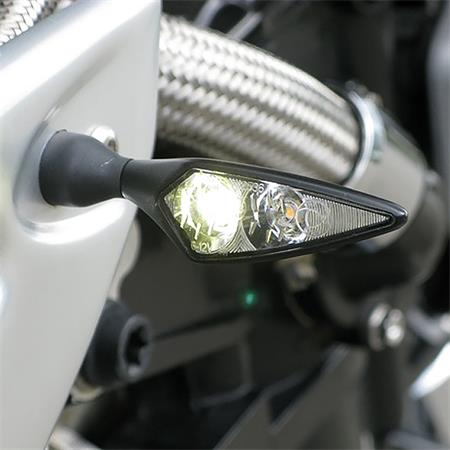 Kellermann Rhombus PL LED Blinker mit Positionslicht chrom vorne rechts