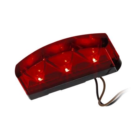 LED-Rücklicht "Vetro" rotes Glas E-geprüft