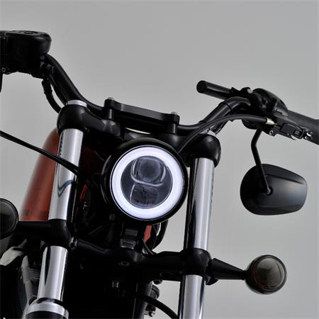 LED Scheinwerfer "Capsule 120" schwarz Alu