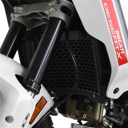 ZIEGER Pro Kühlerabdeckung kompatibel mit Ducati DesertX schwarz