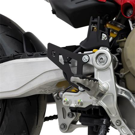 ZIEGER Fersenschoner kompatibel mit Ducati Hypermotard 698 Mono schwarz