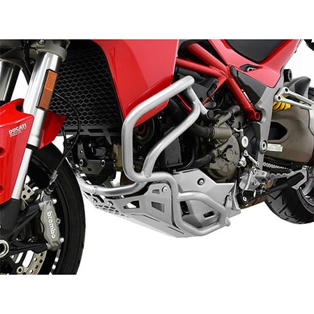 ZIEGER Motorschutz kompatibel mit Ducati Multistrada 1200 silber