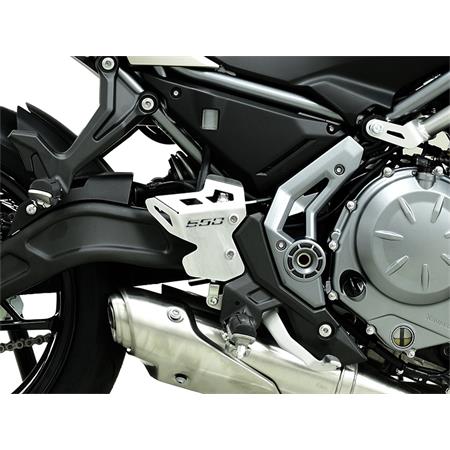 ZIEGER Fersenschoner Fersenschutz kompatibel mit Kawasaki Z650 / Ninja 650 schwarz