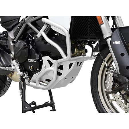 ZIEGER Motorschutz kompatibel mit Ducati Multistrada 950 silber