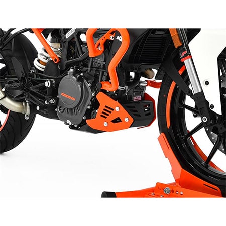 ZIEGER Motorschutz kompatibel mit KTM 125 Duke schwarz / orange