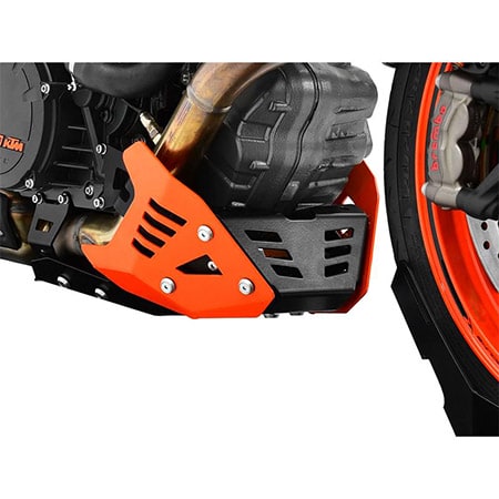 ZIEGER Motorschutz kompatibel mit KTM 1290 Super Duke R schwarz / orange