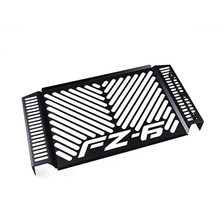 ZIEGER Kühlerabdeckung kompatibel mit Yamaha FZ6 / Fazer BJ 2007-10 Design Logo schwarz