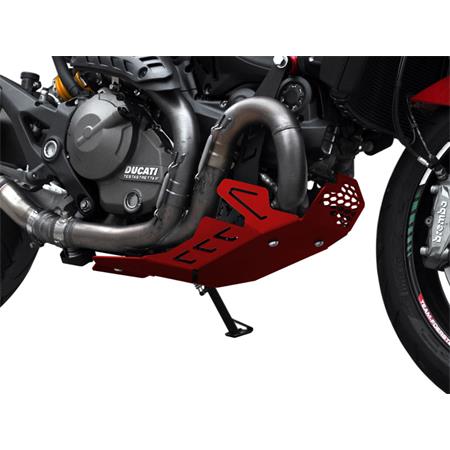 ZIEGER Motorschutz kompatibel mit Ducati Monster 821 rot