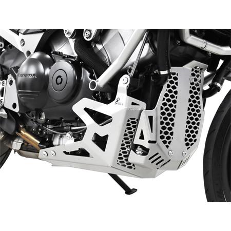 ZIEGER Motorschutz inkl. Kühlerabdeckung kompatibel mit Honda VFR 800 X Crossrunner silber