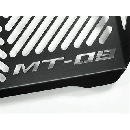 ZIEGER Kühlerabdeckung kompatibel mit Yamaha MT-09 Tracer BJ 2015-20 Design Logo schwarz