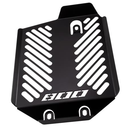 ZIEGER Kühlerabdeckung kompatibel mit Honda VFR 800 X Crossrunner BJ 2015-20 unten Design Logo schwarz