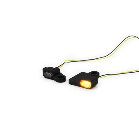 LED Armaturenblinker kompatibel mit Harley Davidson Softail Typ 5 schwarz