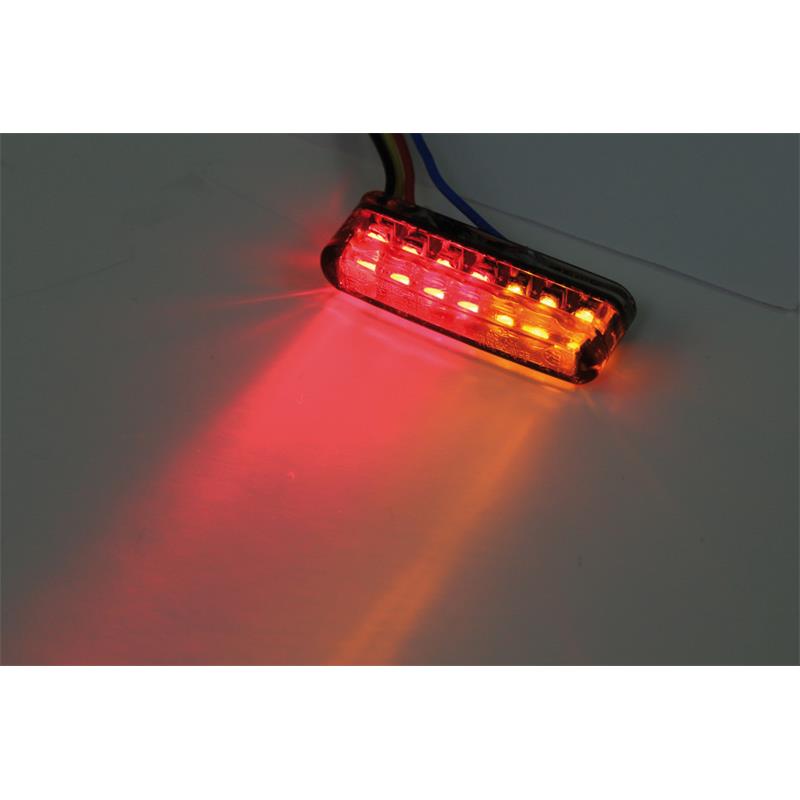 LED-Einbaublinker mit integrierten Rück-/ Bremslicht Shorty getönt