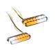 LED-Einbaublinker mit Positionslicht für Lenkerarmaturen in silber Typ1