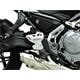 ZIEGER Fersenschoner Fersenschutz kompatibel mit Kawasaki Z650 / Ninja 650 silber
