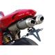 ZIEGER Classic Kennzeichenhalter kompatibel mit Ducati 848 BJ 2007-13 / 1098 BJ 2007-08 / 1198 BJ 2009-11